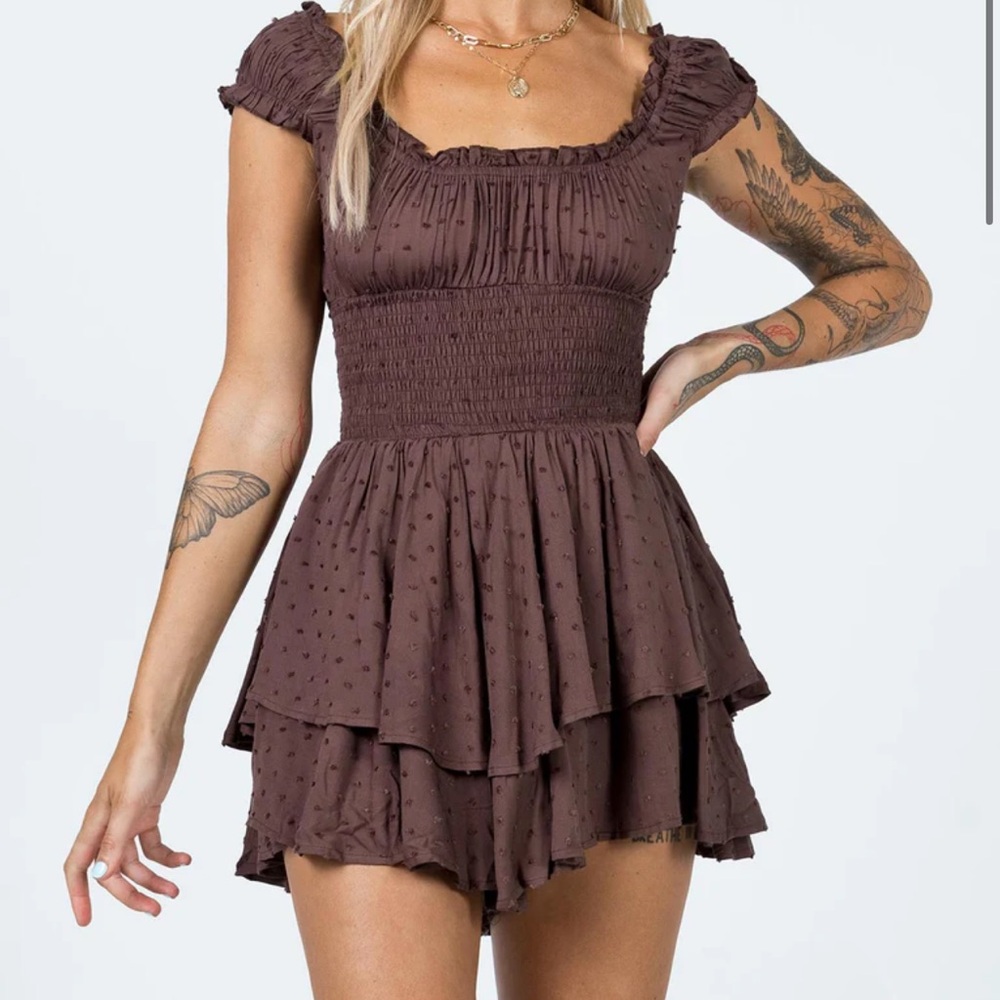 Princess Polly Brown romper